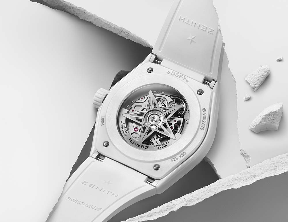 zenith defy classic ceramic white caseback