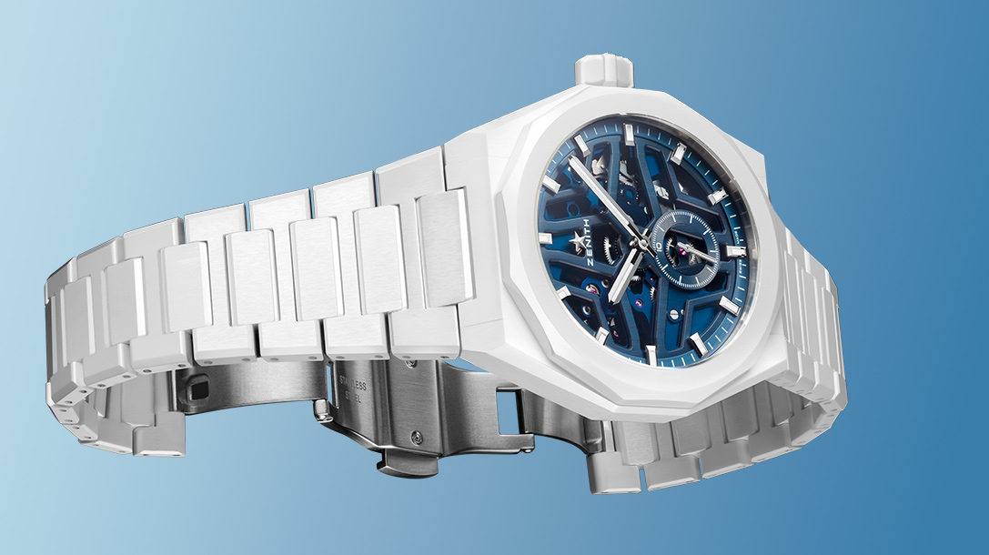 DEFY SKYLINE WHITE CERAMIC SKELETON Zenith